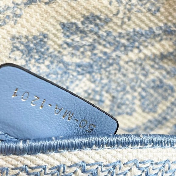 Christian Dior Toile de Jouy Lady D-Lite Bag Embroidered Canvas Cornflower Blue - Picture 2 of 15